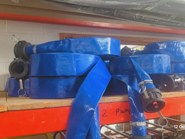 Water pumps with Camlock quick-release couplings