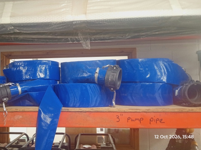 Water pumps hire with Camlock couplings