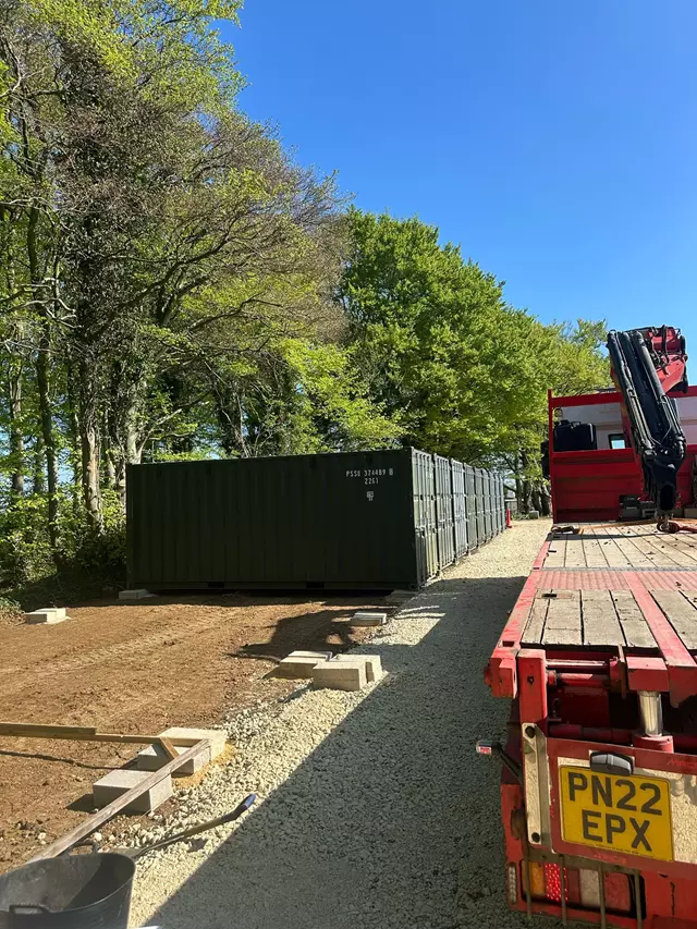 Lifting Shipping Container Storage Units